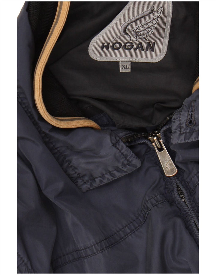 Giubbotto bomber da uomo HOGAN UK 42 XL Blu navy