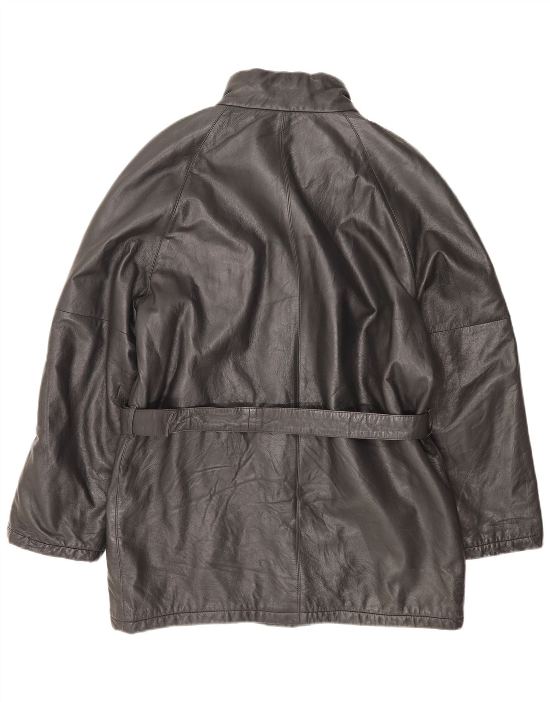 Giacca in pelle da uomo VINTAGE IT 54 2XL Pelle nera