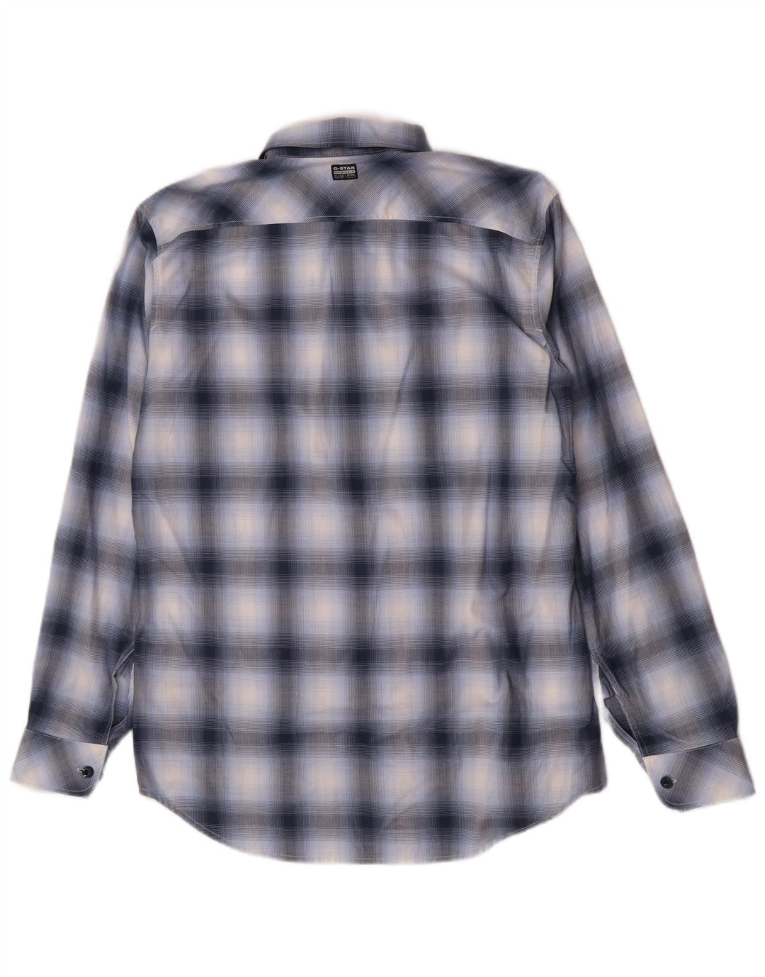 Camicia G-Star da uomo slim fit in cotone a quadri blu grandi