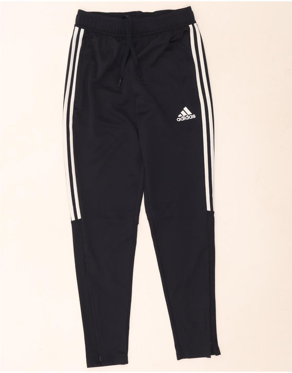 Pantaloni da tuta Adidas Aeroready da donna UK 10 Small Poliestere blu navy