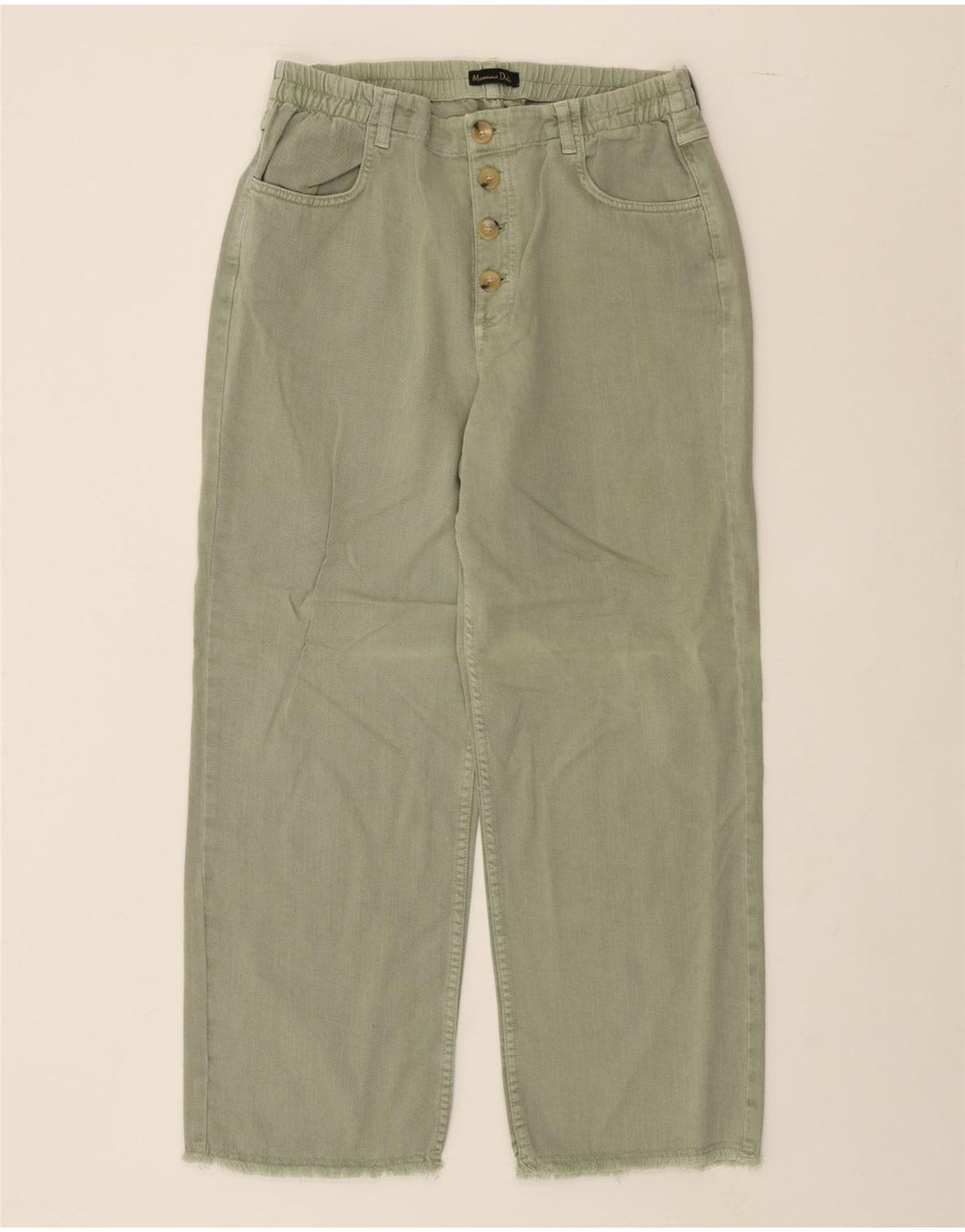 MASSIMO DUTTI Womens Tapered Jeans W30 L27 Green Vintage Massimo Dutti and Second-Hand Massimo Dutti from Messina Hembry 