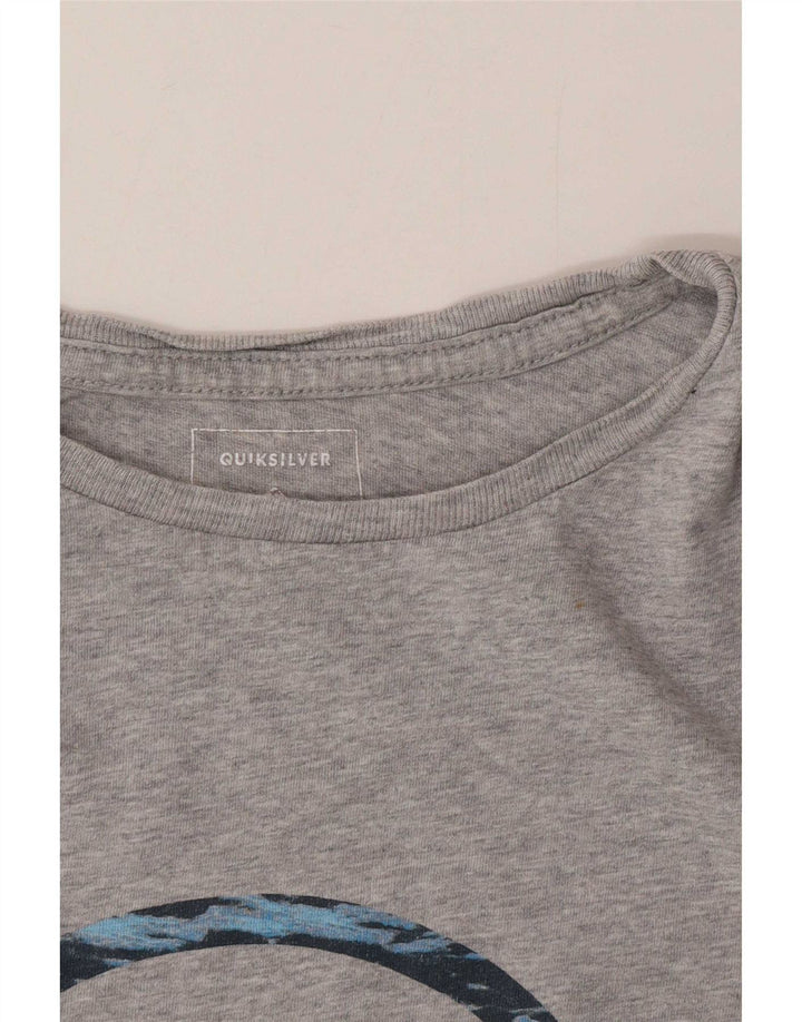 T-shirt grafica da uomo Quiksilver grande grigia