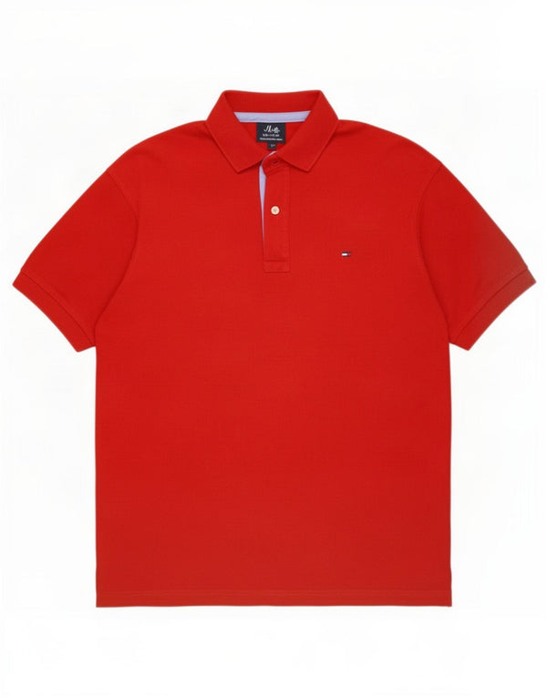 Polo da uomo Tommy Hilfiger XL rossa