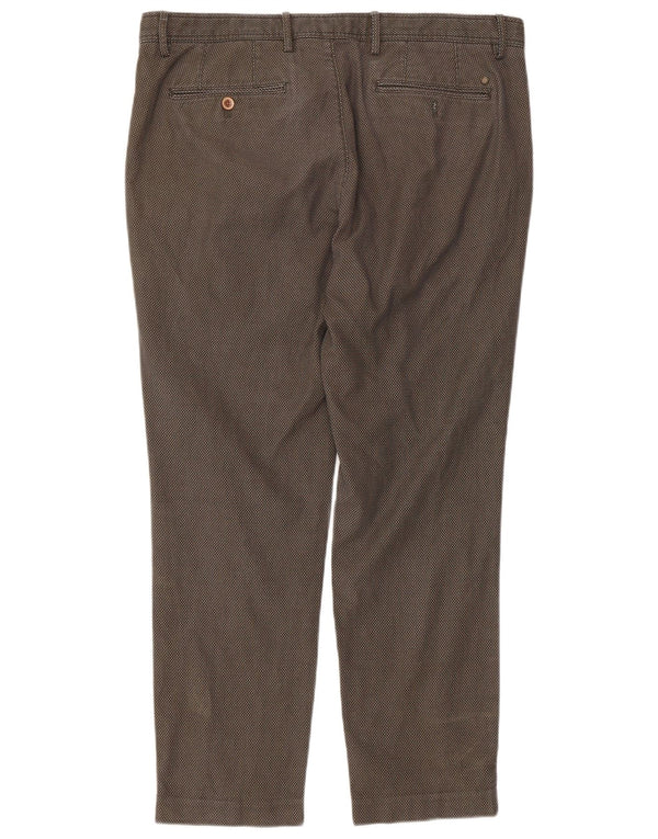 Pantaloni chino da uomo Massimo Dutti EU 46 XL W36 L28 Check kaki
