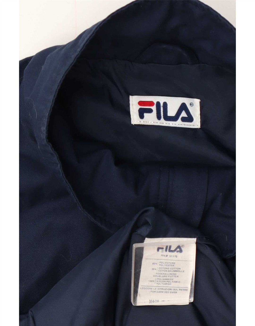 Giacca a vento da uomo Fila UK 40 Large blu navy in poliestere