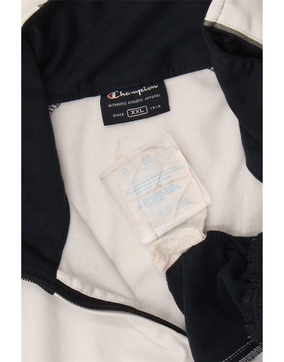 Giacca da ginnastica Champion da uomo con vestibilità regolare, 2XL, colore bianco