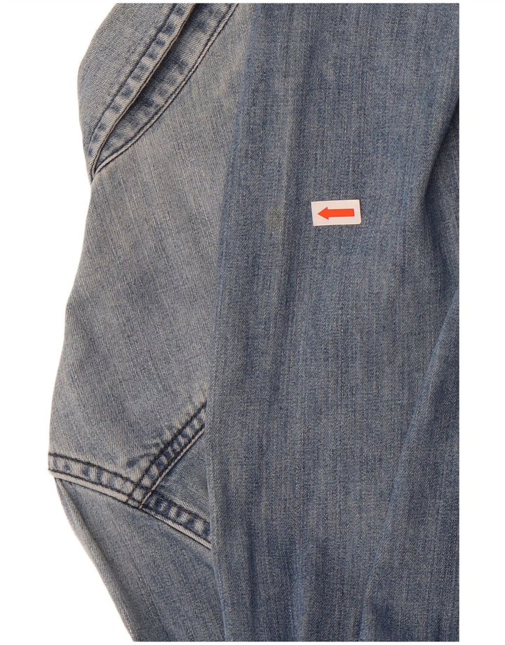 Camicia di jeans da donna American Eagle Outfitters UK 14 Blu medio