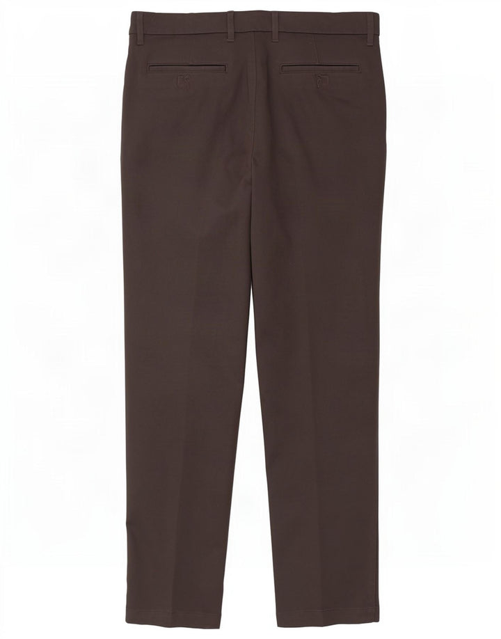 Pantaloni chino slim da donna Marks & Spencer W34 L33 cotone grigio