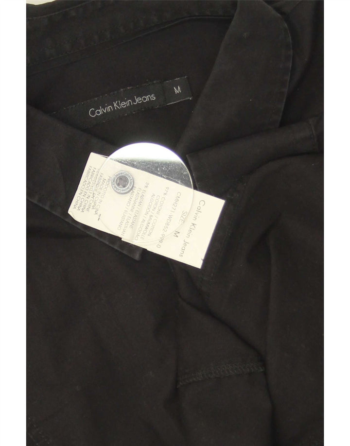 Camicia da uomo Calvin Klein Jeans in cotone nero medio