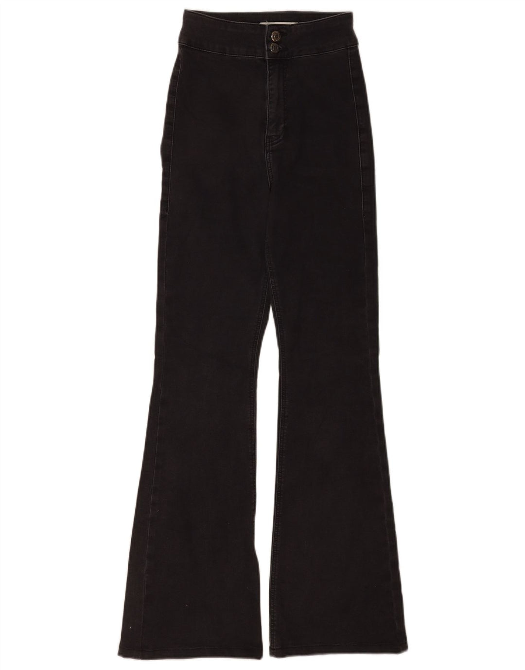 Jeans svasati da donna a tre strisce Topshop W26 L29 cotone nero