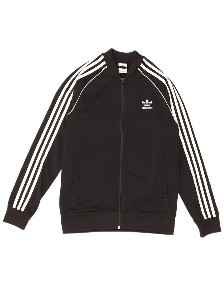 Giacca Top della tuta da ragazzo Adidas 13-14 anni in poliestere nero
