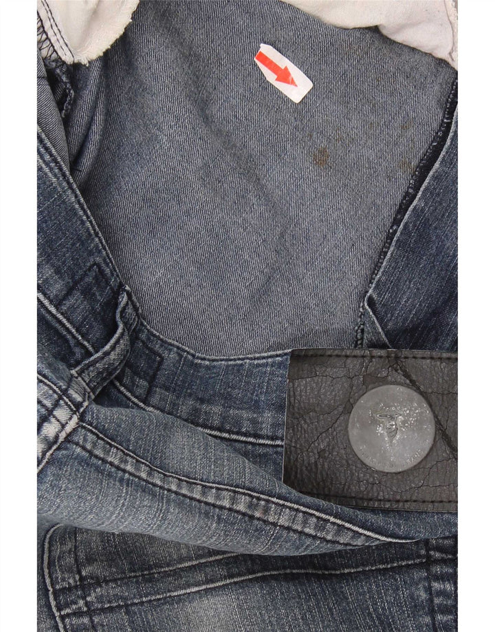 Jeans Straight Uomo Trussardi W34 L30 Blu Cotone