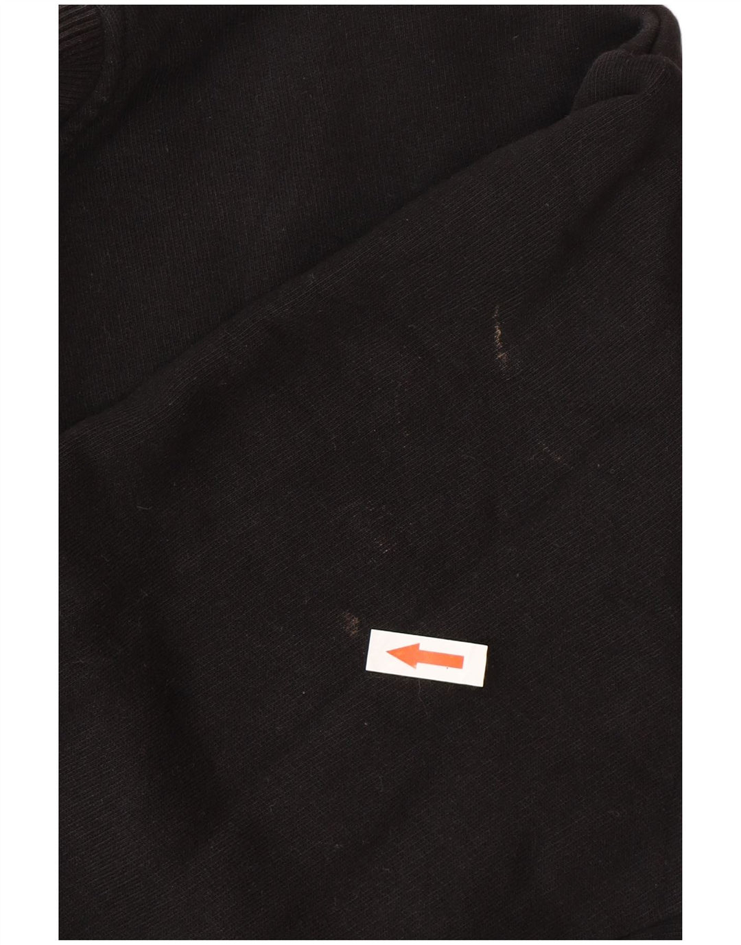 Felpa K-Way Uomo Maglione Large Nero in Cotone