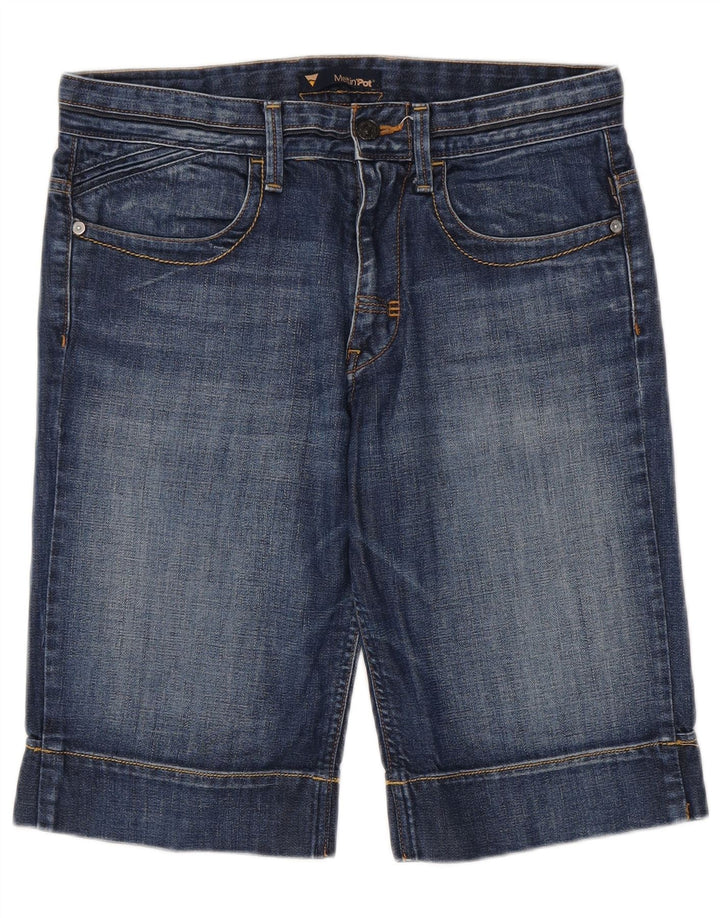 Pantaloncini di jeans da donna Meltin' Pot W31 cotone blu medio