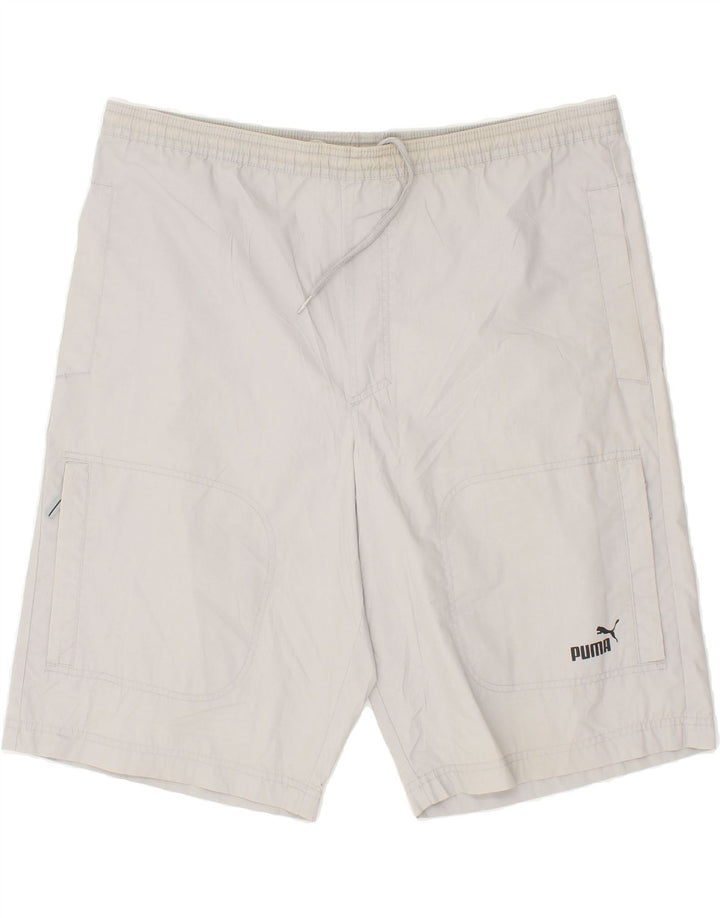 PUMA Mens Sport Shorts Medium Grey Polyester Vintage Puma and Second-Hand Puma from Messina Hembry 