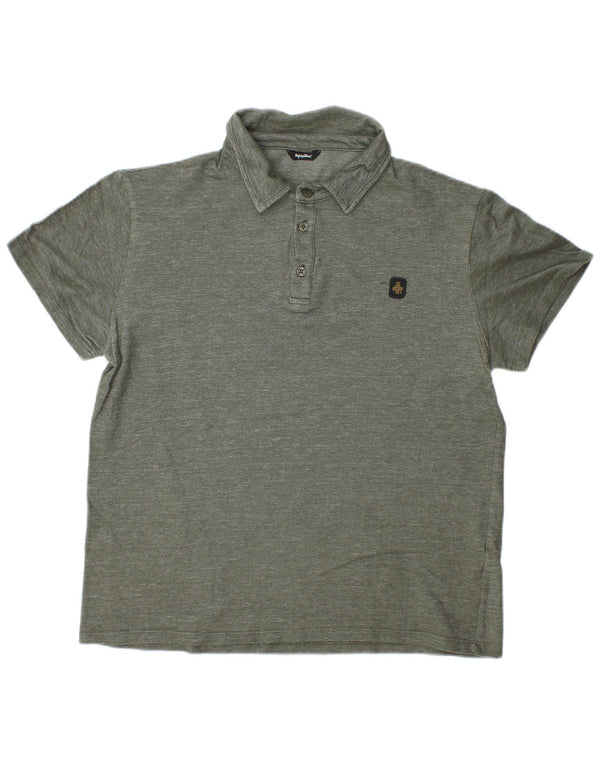 Polo da uomo Refrigiwear Large in cotone puntinato verde