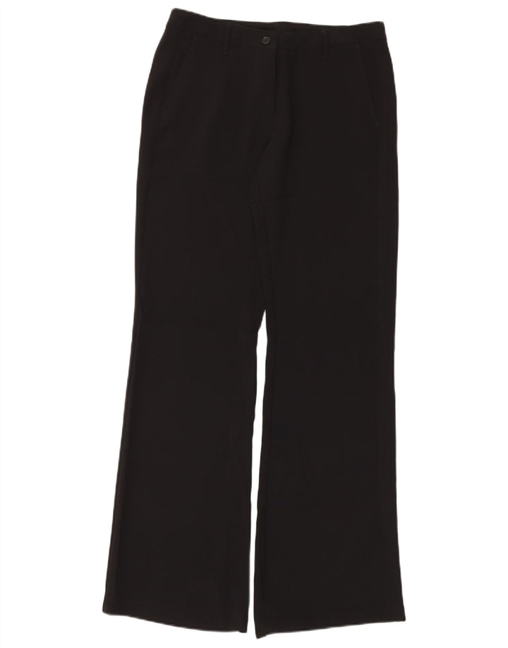 Pantaloni Bootcut da donna Benetton IT 44 Medium W30 L34 Poliestere nero