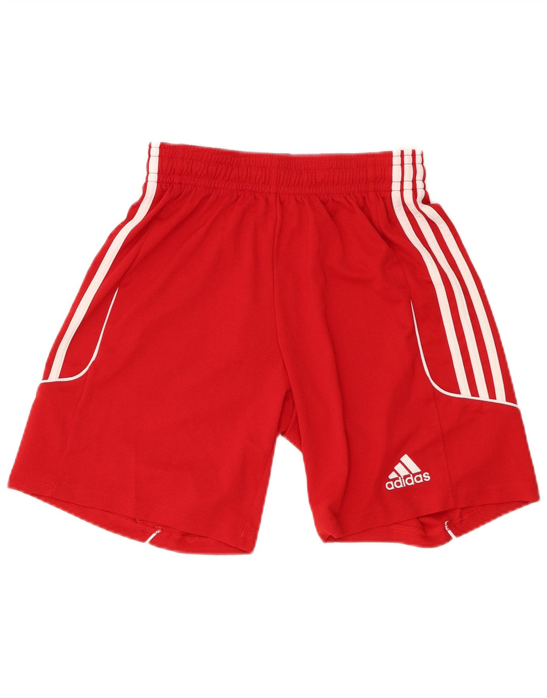 Pantaloncini sportivi ADIDAS Climalite da uomo piccoli in poliestere rosso