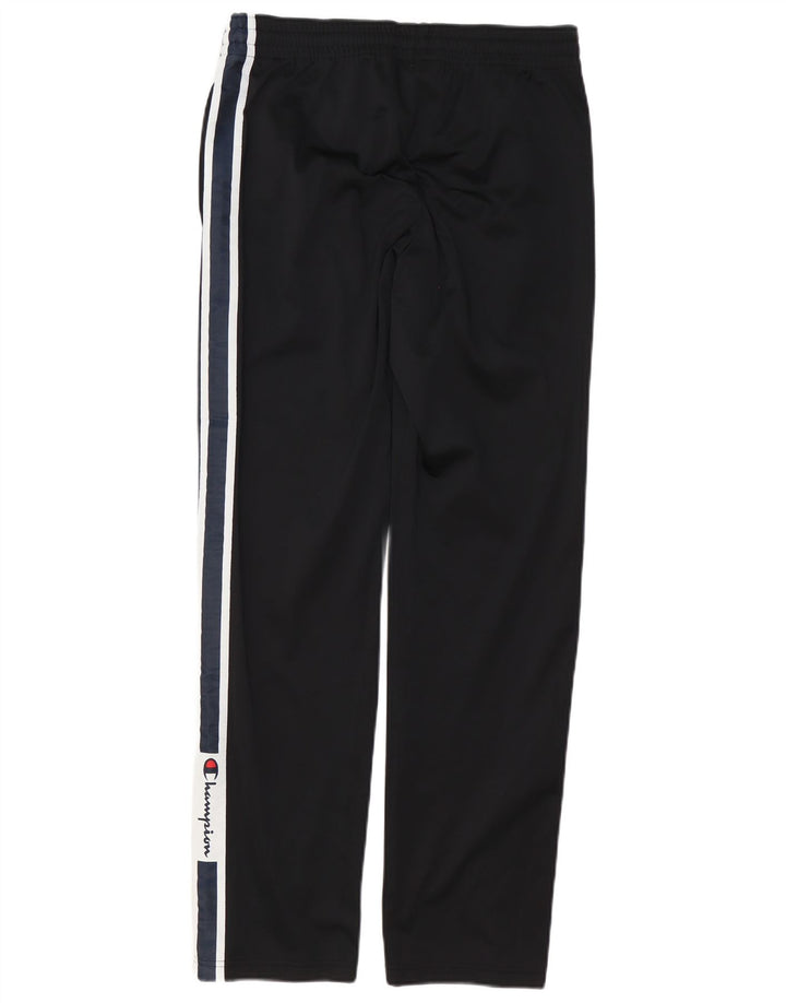 Pantaloni da tuta grafica da uomo Champion, poliestere nero medio