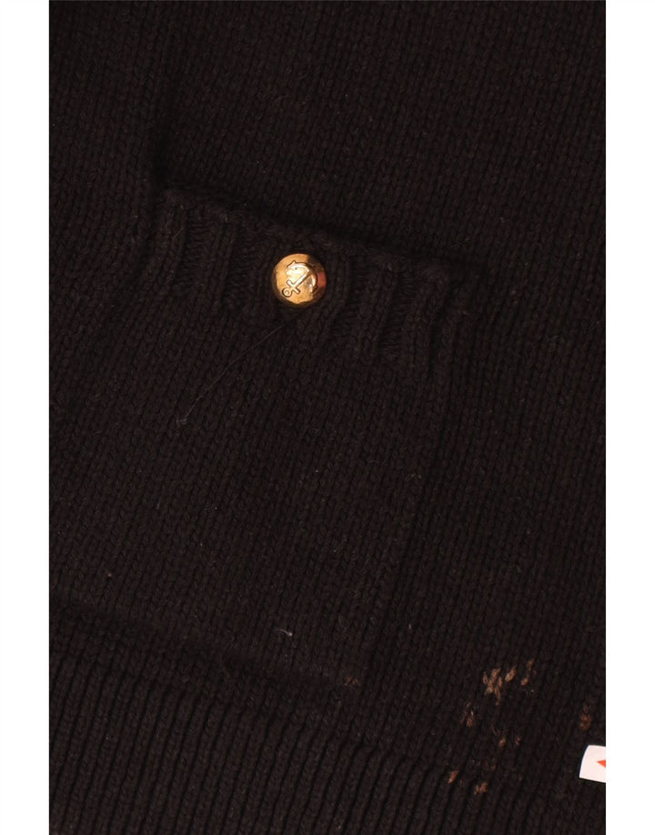 Maglione cardigan da donna Zara UK 14 poliestere nero medio