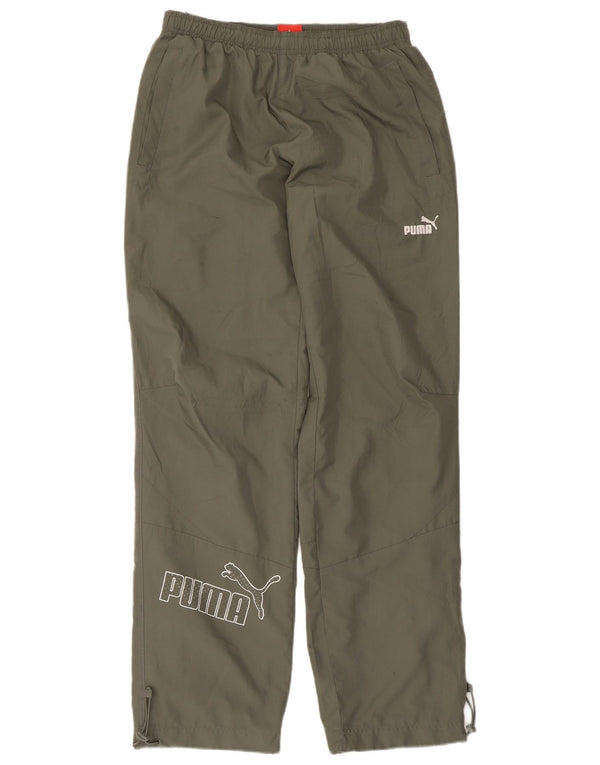 Pantaloni da tuta grafica da uomo Puma Small in poliestere kaki