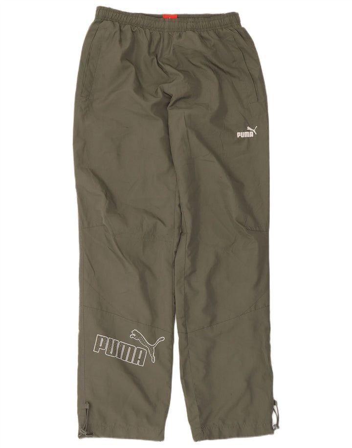 Pantaloni da tuta grafica da uomo Puma Small in poliestere kaki