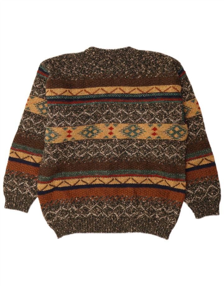 Maglione maglione girocollo da uomo Suspence IT 50 Fair Isle medio multicolore