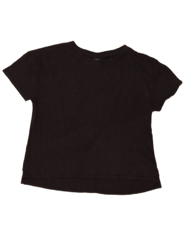 The North Face Womens T-Shirt Top UK 14 Medium Black Cotton