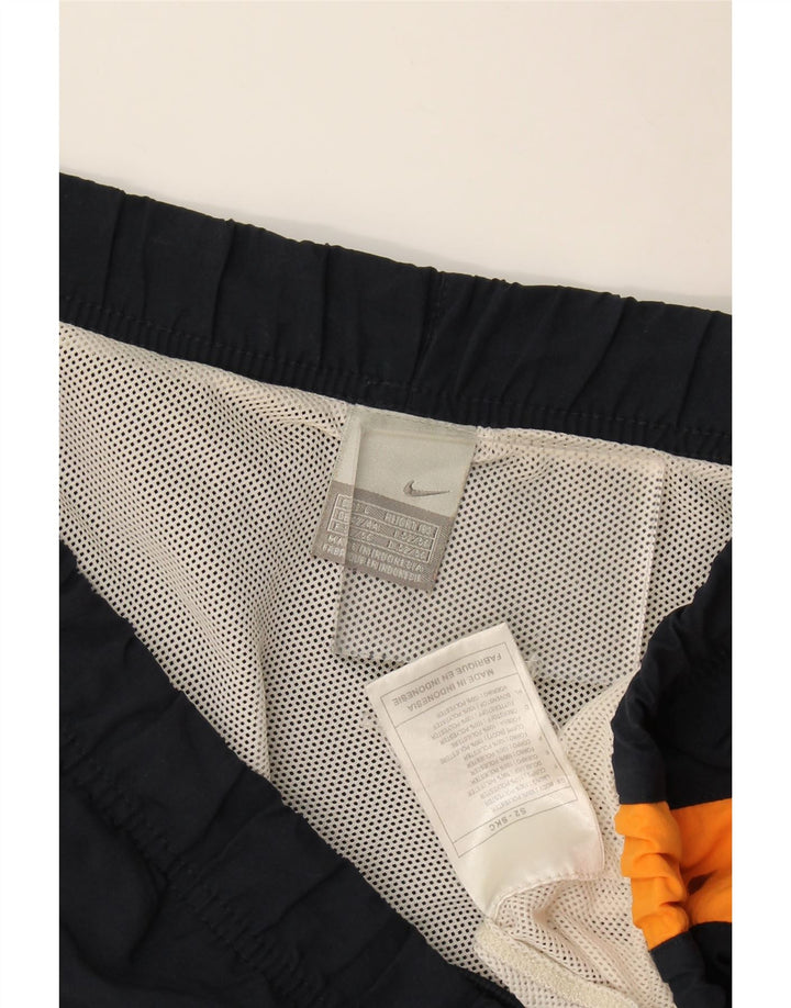 Pantaloncini sportivi Nike da uomo con grafica, grandi, in poliestere color block blu navy