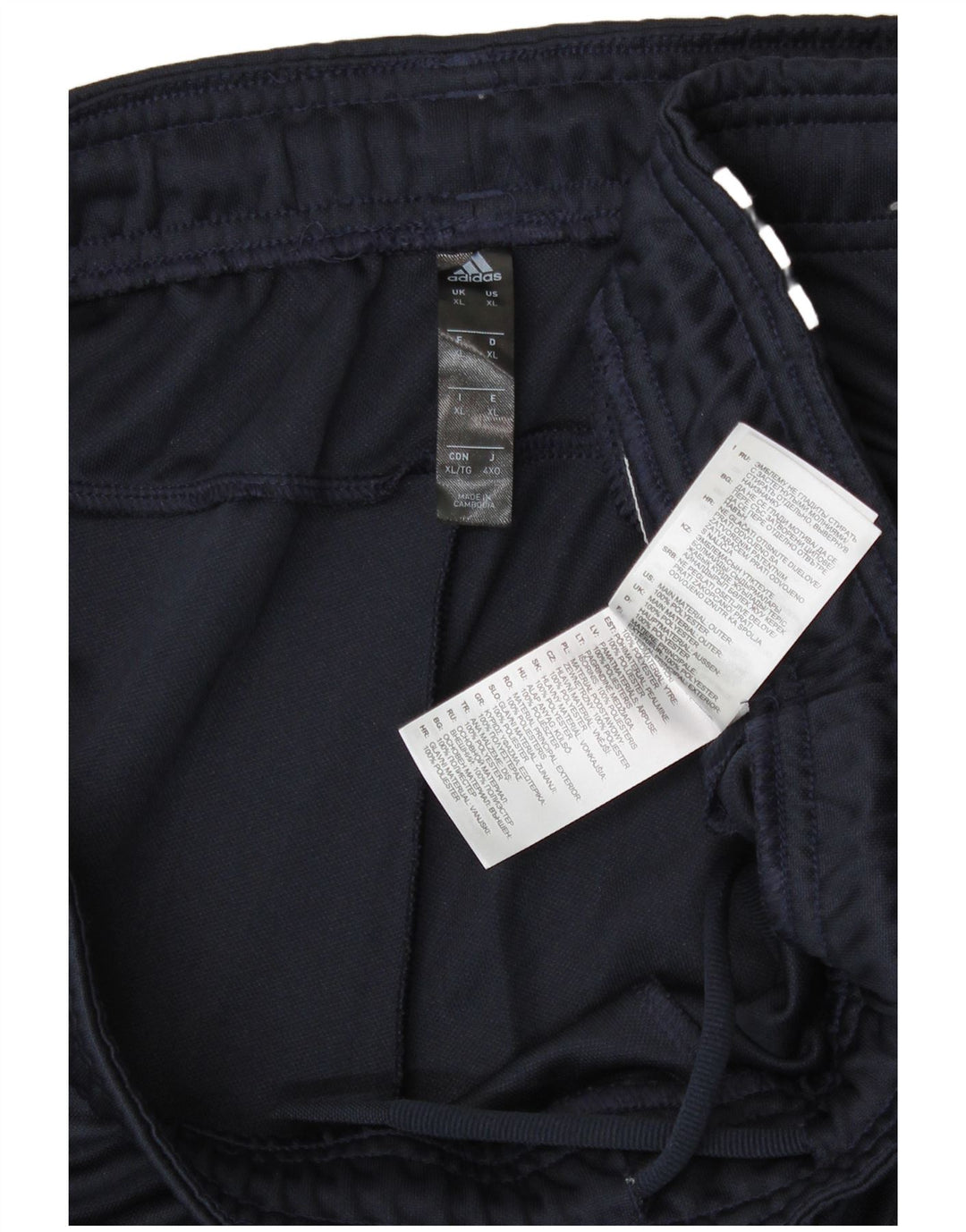 ADIDAS Mens Tracksuit Trousers XL Navy Blue Polyester
