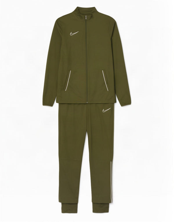Tuta intera Nike da uomo Dri Fit Large in poliestere kaki