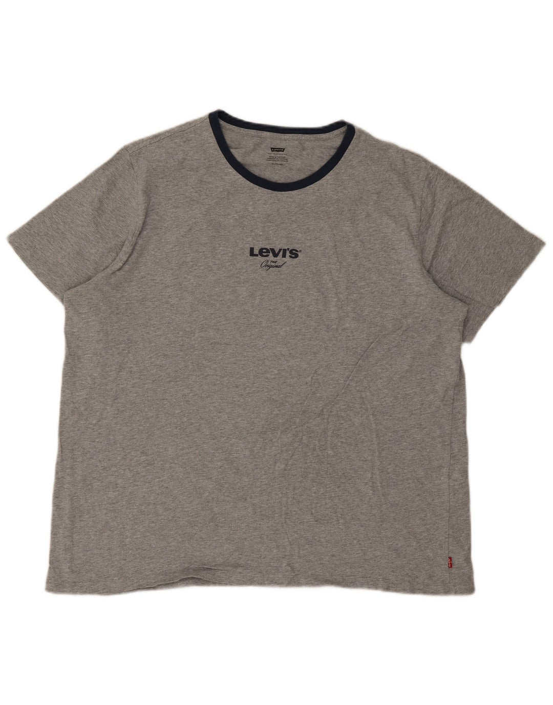 T-shirt grafica da uomo Levi's Top XL in cotone grigio