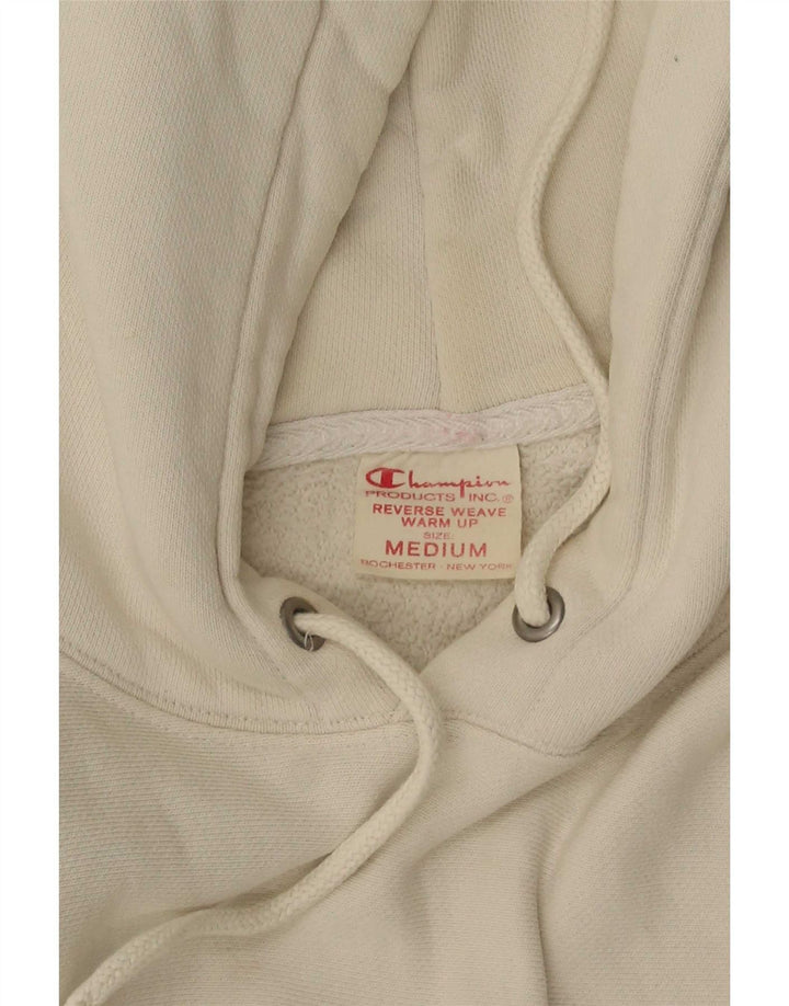 Maglione con cappuccio Champion Reverse Weave da uomo bianco medio