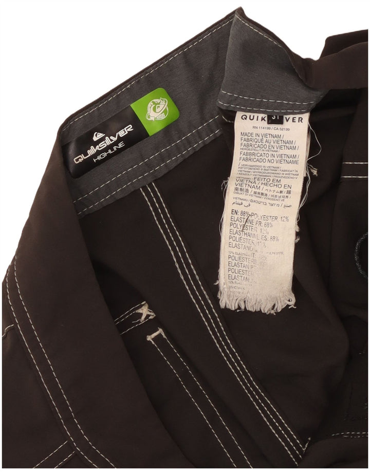 Pantaloncini da bagno grafici da uomo Quiksilver medio poliestere nero