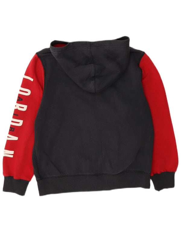 Felpa con cappuccio e zip grafica Jordan da ragazzo, 12-13 anni, color block grigio grande