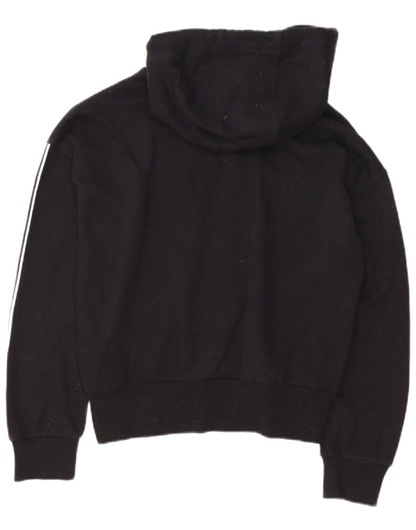 Maglione con cappuccio oversize grafico da donna Dkny UK 10 Small Black Colourblock