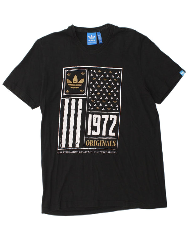 Maglietta grafica Adidas da uomo a tre strisce XL nera