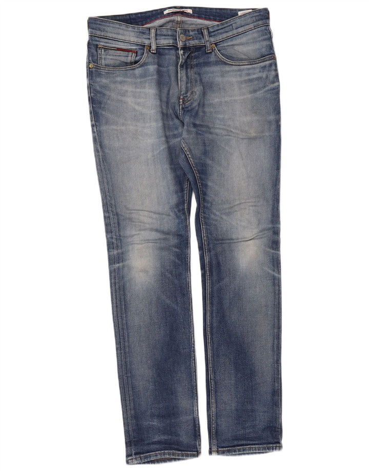 Jeans slim da uomo Tommy Hilfiger W32 L32 cotone blu