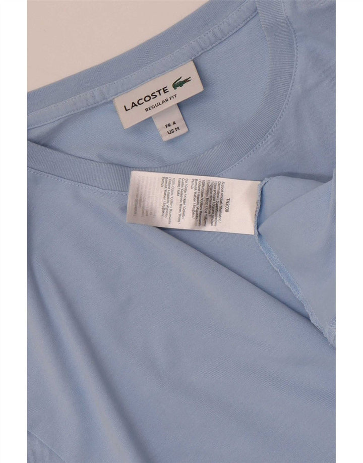 T-shirt da uomo Regular Fit Lacoste taglia 4 in cotone blu medio