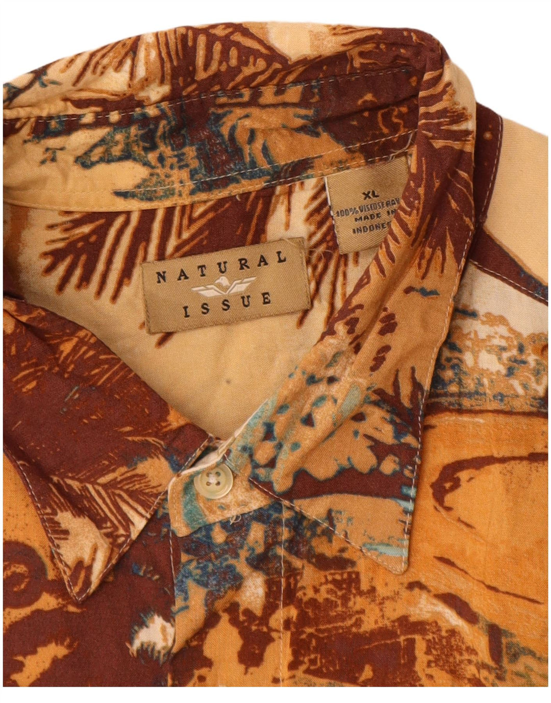Camicia a maniche corte con grafica da uomo Natural Issue XL hawaiana multicolore