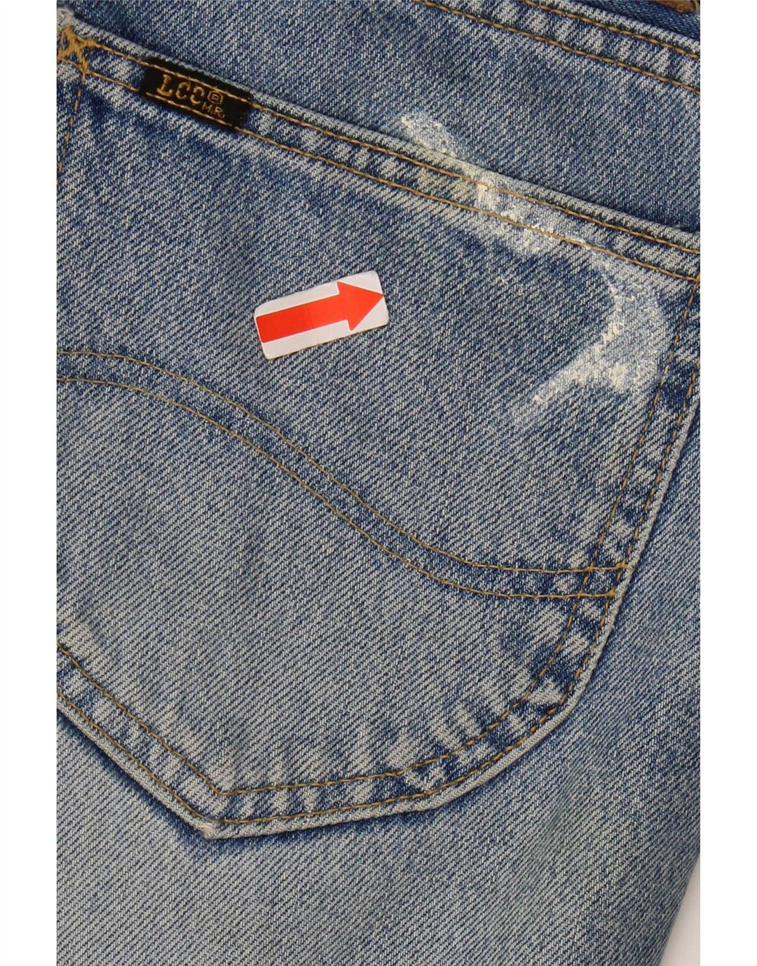 Lee Mens Straight Jeans W34 L32 Blue Cotton