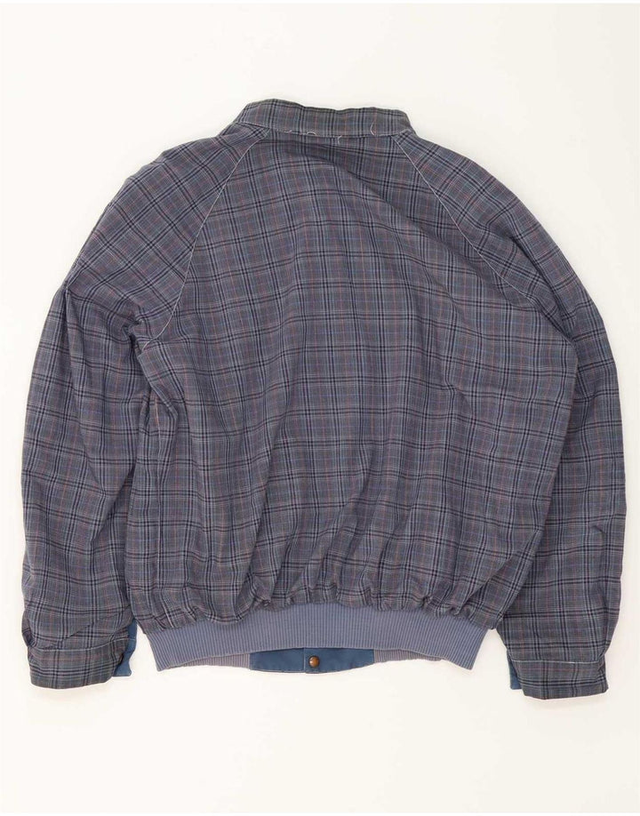 Giacca reversibile da uomo vintage UK 40 grande blu navy