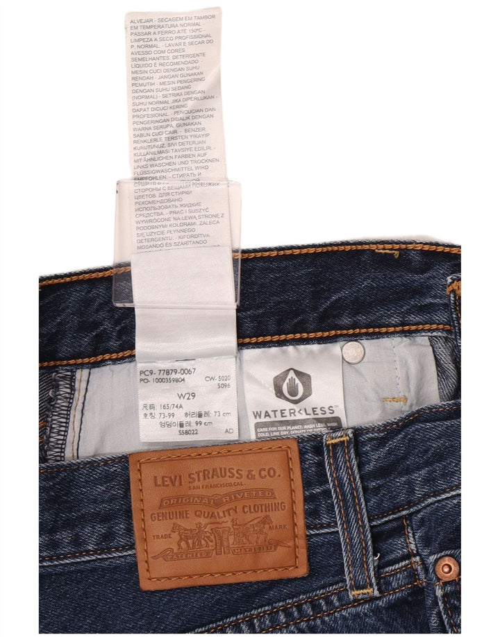 Pantaloncini di jeans Ribcage da donna Levi's W29 cotone blu navy medio