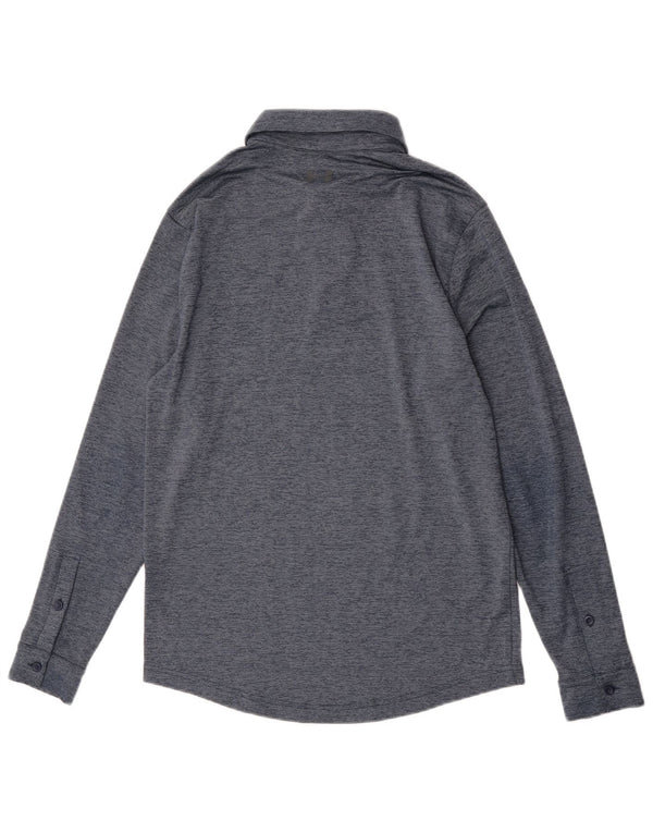Polo a maniche lunghe da uomo Under Armour Heat Gear Small Blu Navy