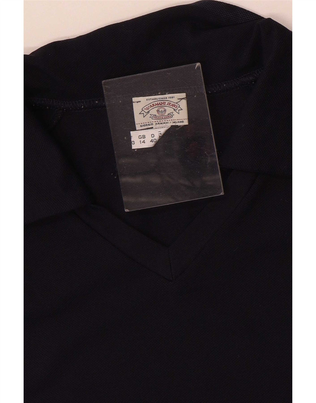 Polo da donna Armani Jeans UK 14 medio blu navy