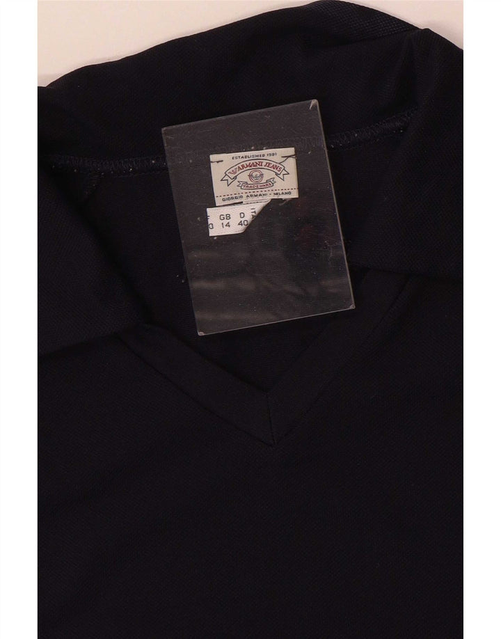 Polo da donna Armani Jeans UK 14 medio blu navy