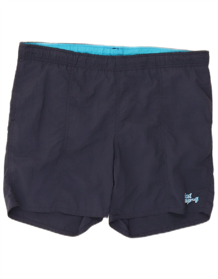 Pantaloncini da bagno da uomo Best Company medio poliestere blu navy