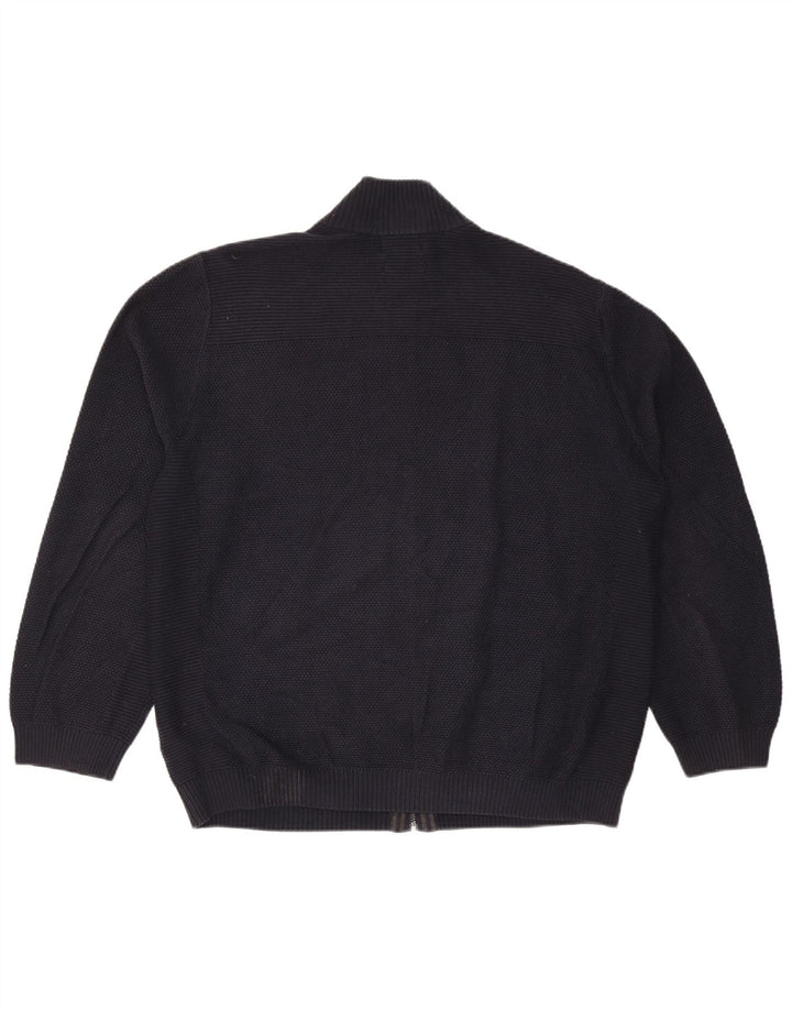 Maglione cardigan da uomo Marks & Spencer 2XL cotone blu navy