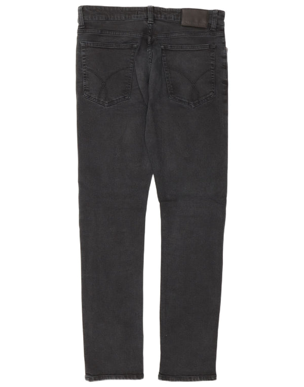 Jeans slim da uomo Calvin Klein W31 L32 cotone grigio