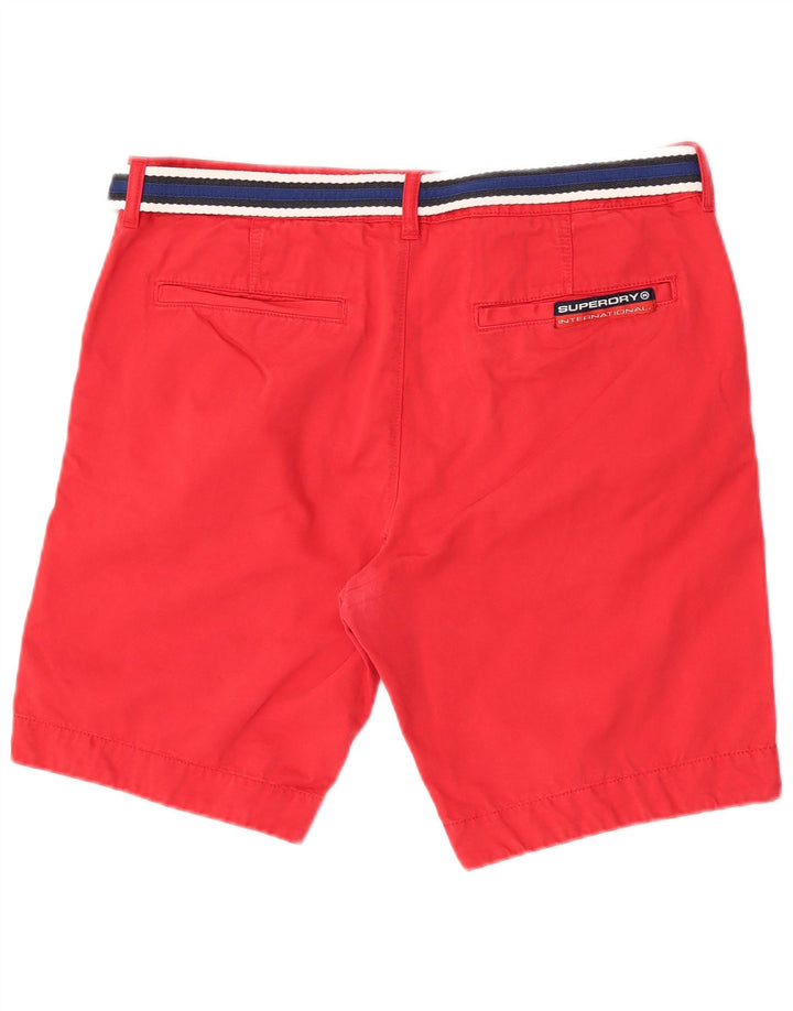 Pantaloncini chino da uomo Superdry XL W36 in cotone rosso